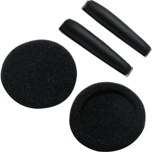 Mayitr 1 Pair Durable Soft Replacement Ear Pads Cushions With Headband For Senn Heiser PX100 PX100II