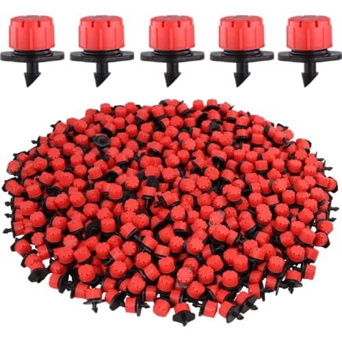 30-1000PCS 4/7mm Garden Irrigation Nozzle Adjustable Dripper Sprinkler Emitter Micro Drip Balcony Yard Greenhouse Watering Spray