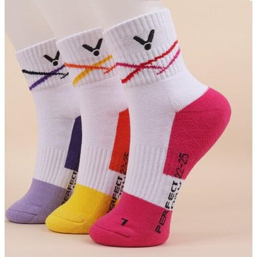 3 Pairs Sport Socks Women Man Thick Towel bottom socks for badminton skateboard basketball chaussette femme meias calcetines new