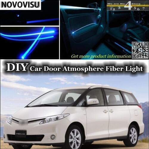 NOVOVISU For TOYOTA Previa XR Canarado Estima Tarago interior Ambient Light Atmosphere Fiber Optic Lights Inside Door Panel