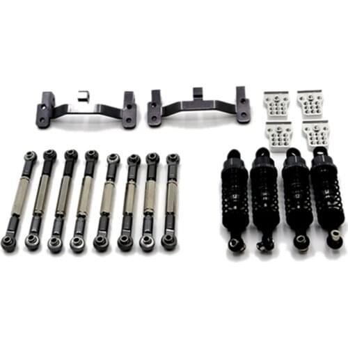 Upgrade Metal Pull Rod Tie Rod Pull Rod Base Shock Absorber for WPL B14 B24 C14 C24 C34 1/16 RC Car Spare Parts