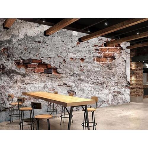 Papel de parede Custom wallpapers 3d photo mural mottled cement brick wall living room bedroom background wall paper