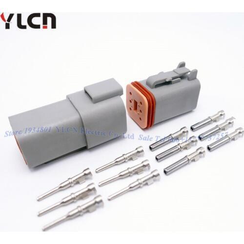 Wholesale High Quality 1 Set Brand New 6Pin/way Sealed Waterproof Electric Wire Auto Connectors Plug Set For Car