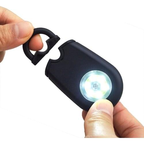 Portable Emergency Girl Women Security Alarms Self-Defense 130 DB Decibels with LED Light Safety Key Chain Pedant Anti-wolf
