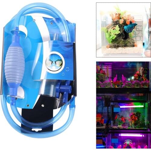 Practical Fish Tank Cleaner for Sand Washing Easy to Use with Soft Hose Adjustable Outlet Valve Fitting Different Size