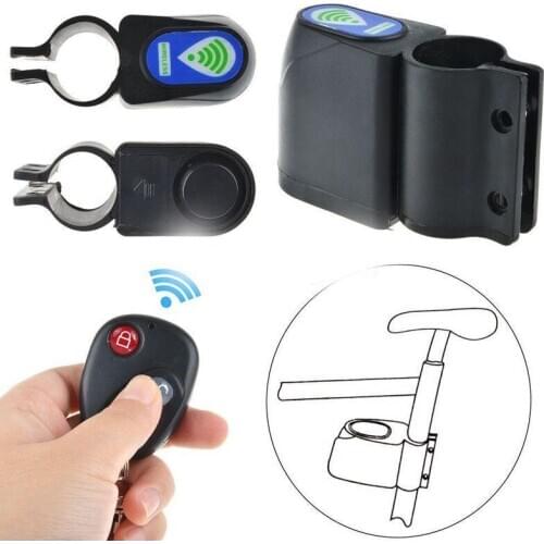 Remote Control Bike Alarm Lock Wireless Security System Anti-Theft Bicycle Lock Cycling Padlock Anti-theft Device Accessories