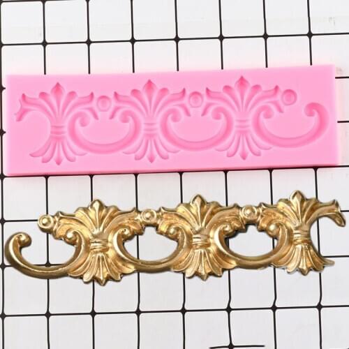 Relief Lace Silicone Mold Cookie Baking Cake Decorating Tools Cake Border Fondant Mould Candy Clay Chocolate Gumpaste Molds