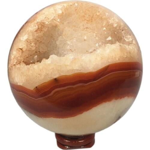 Carnelian Natural Stones Agate Druzy Quartz Crystal Ball Cluster Healing Wicca Specimen Home Craft Decoration Gift Geode Shpere