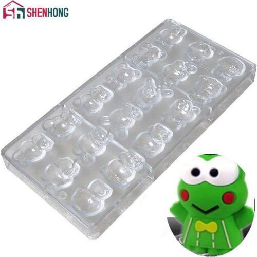 SHENHONG Frog Chocolate Molds Polycarbonate Chocolate Mould New Design Chocolate DIY Mold Candy Mould