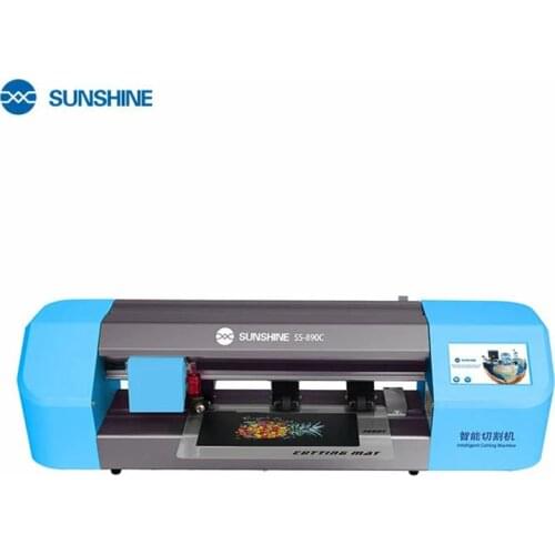 SUNSHINE SS-890C Auto Film Cutting Machine Mobile Phone Tablet Front Glass Back Cover Protect Film Cut Tool Protective Tape