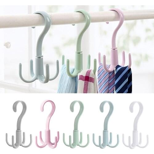 360 degree rotatable hanger bedroom wardrobe multifunctional package tie hanger scarf rack clothes storage rack storage rack