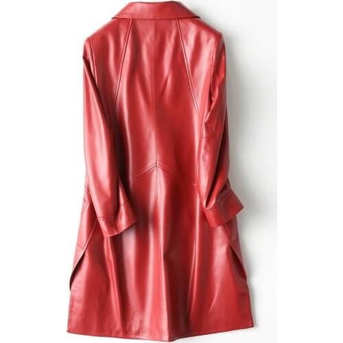 2020 Genuine Leather Jacket Autumn Winter Jacket Women Real Sheepskin Coat Female Long Trench Coats Chaqueta Mujer MY