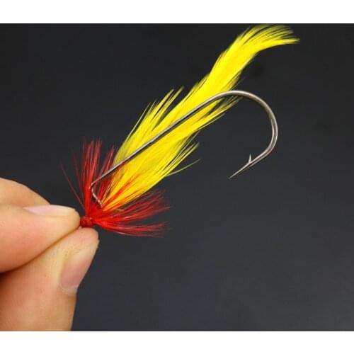 10pcs/lot Off-set fishing hook soft lure worm hook