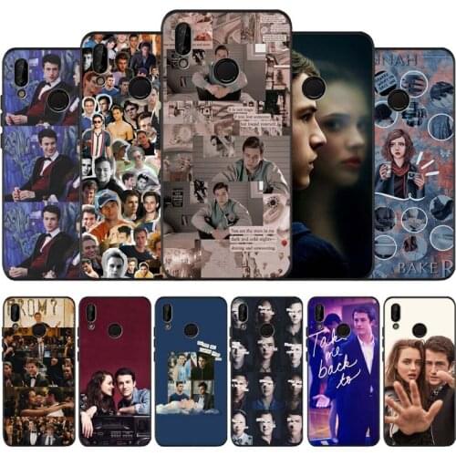 13reasons why black soft Phone Case for huawei P40 P30 P20 P10 Pro lite P9 Lite nova 4E 6SE Psmart 2019 Y6 9 Prime