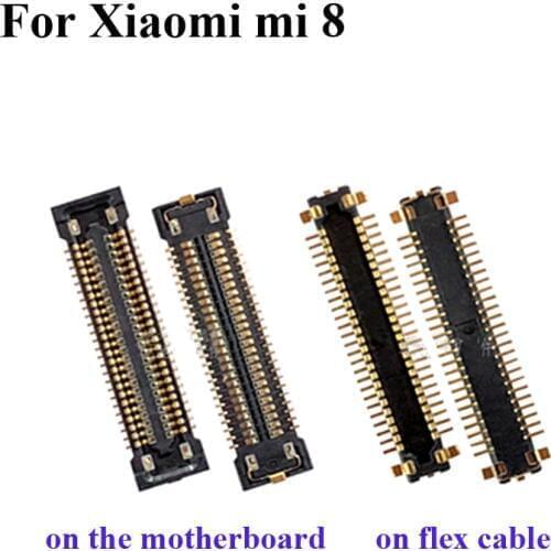 2pcs For Xiaomi mi 8 mi8 LCD display screen FPC connector For Xiao mi mi 8 mi8 logic On Flex cable on ribbon