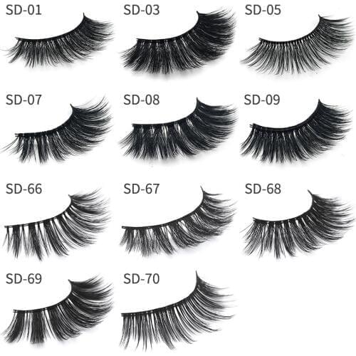 3D Mink Lashes Luxury Hand Made Mink Eyelashes Medium Volume Cruelty Free Mink False Eyelashes Upper Lashes 1 Pair Wholesale 11