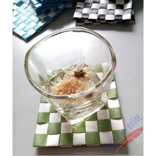 4pcs Plastic Hand Knitting Mat Pad High-quality Table Decoration Accessories Suit Mat for Teacup or Coffee Cup