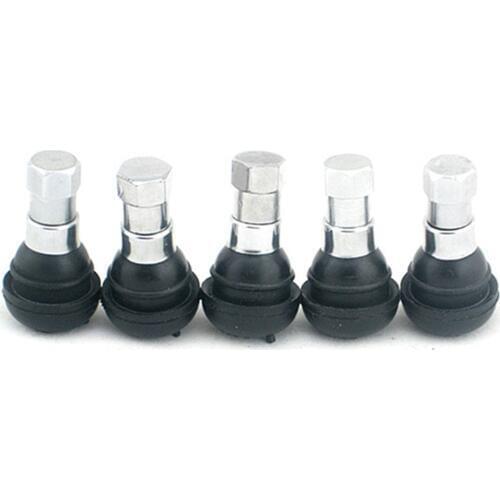 5pcs TR412C Tire Valve Stems Short Black Rubber MOST POPULAR VALVE