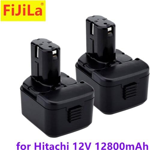 New Quality 12800mAh 12V 12.8Ah Battery for Hitachi EB1214S 12V EB1220BL EB1212S WR12DMR CD4D DH15DV C5D , DS 12DVF3