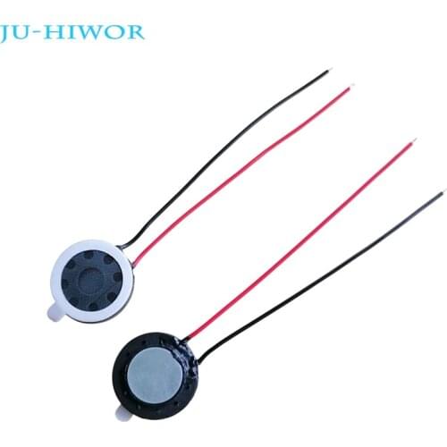 Acoustic Speaker F16 16mm Round Tablet Phone MP3 Speaker 1W 8 Ohms Thickness 4MM With Wires DIY Thin and small speaker