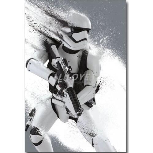 5D Diy Diamond Painting Stormtrooper Full Round 3D Classic Movie Role Cross Stitch Home Decor Wall Art Embroidery Pictures DF111