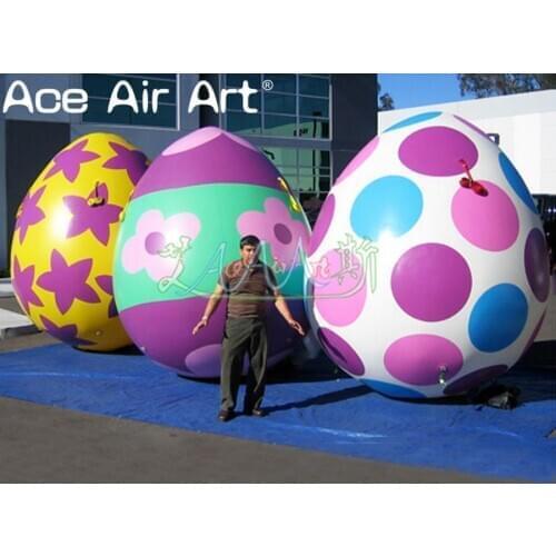 Free fans giant colorful inflatable Easter eggs for Easter Day Events decorations