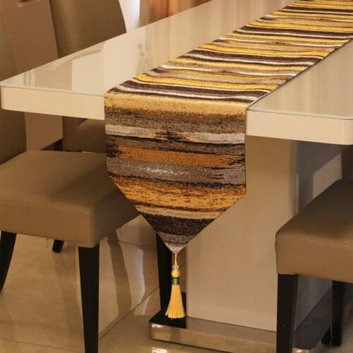 Color Straight European table runner High Precision fabric Table Flag European Bed Tail Towel