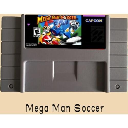 High Quality 16 Bit Mega Mans Soccer NTSC Big Gray Game Card For USA Version Game Player
