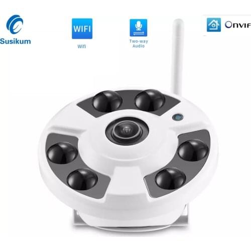 1080P WIFI IP Camera Dome AUDIO 1.7MM Lens180 Degree Motion Detection ONVIF iCSee APP ONVIF Wireless Home Security Camera