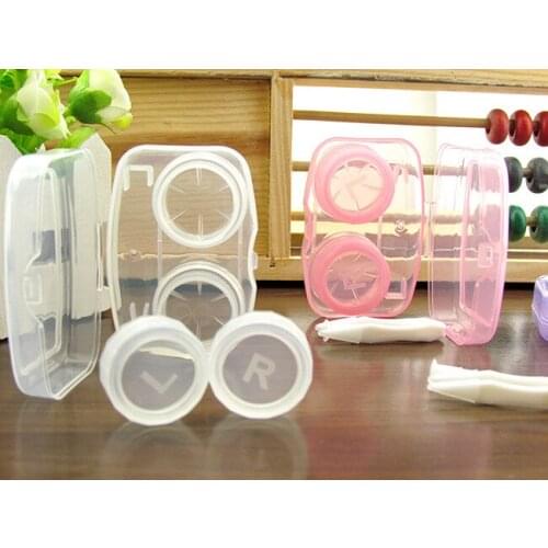 Pocket Eye Contact Lens Cases Easy Portable Mini Travel Eyewear Eyes Colored Contact Lens Container Storage Container Box Case