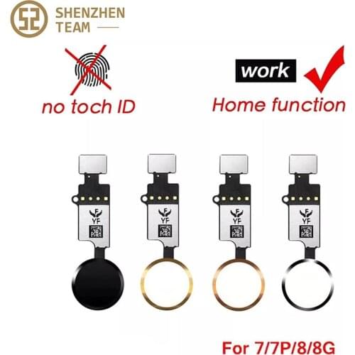 SZteam YF Home Button For iPhone 7 8 Plus SE2020 7P 8P Return Function Solution No Touch ID Bluetooth Short Flex