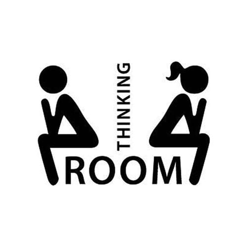 Creative Man Woman Pattern Toilet Entrance Sign Door Stickers For Public Place Home Decoration Wall Decals DIY Decal Mural Art
