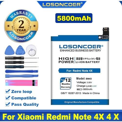 LOSONCOER Xiaomi Redmi 4X Phone Batteries