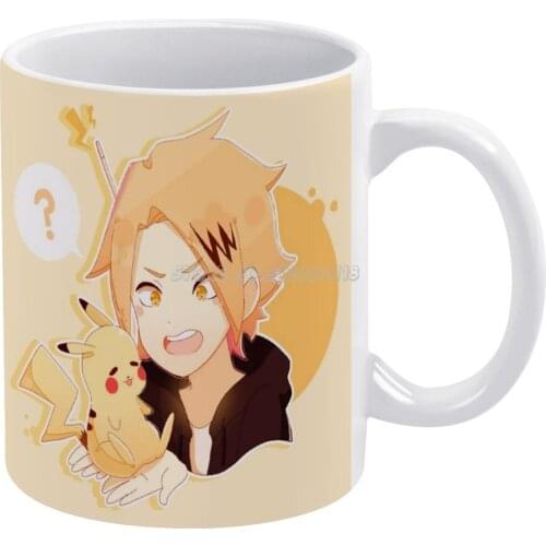 Cute Kaminari!! Coffee Mugs Style Cartoon Tea Coffee Mug Cup Birthday Gift Collection Denki Denki Kaminari Bnha My Hero Mha Boku