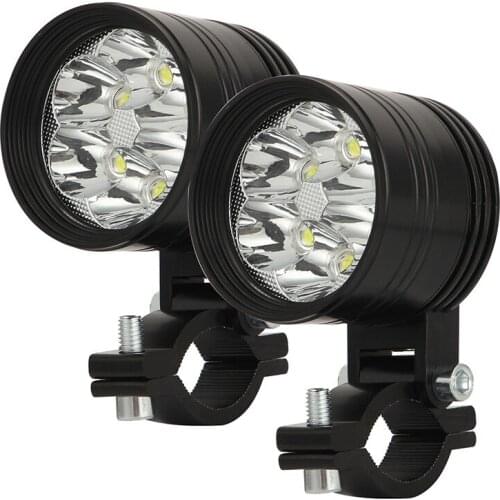 Motorcycle Spotlights Led Headlights Auxiliary Lamp Motorbike Spotlight Accessories 6000K 9-80V Moto Spot Head Lights
