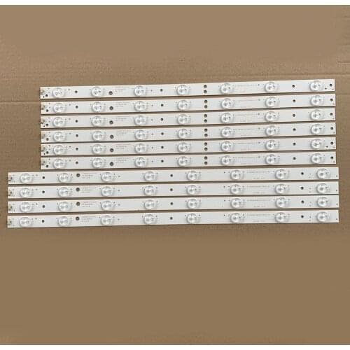 New 1set=10pcs LED backlight strip for Hai er Le48m600m80