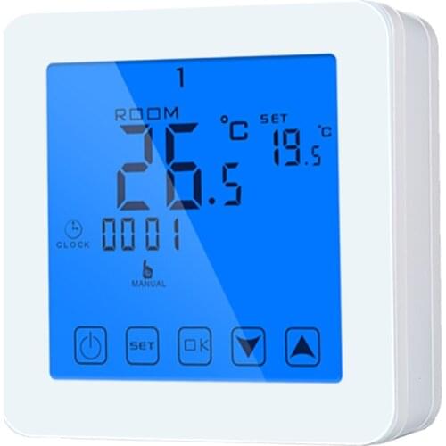 Weekly programmable digital room thermostat wiring house boiler heating thermostat