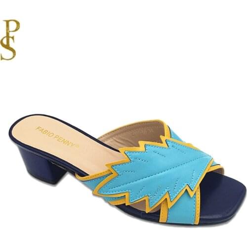 Color matching slippers Colorful womens shoes ladies low heels shoes Ms slippers