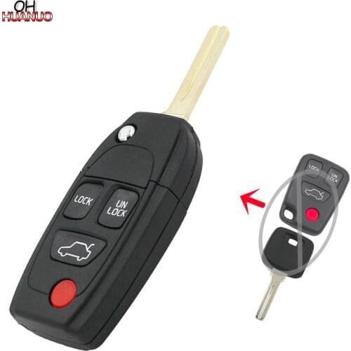 3+1 Button Folding flip Remote Key Shell For Volvo 4 Buttons S40 S60 S70 S80 S90 V40 V70 V90 XC70 XC90 Case Fob
