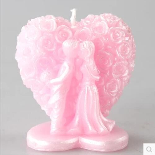 Wedding Bride and Groom Candle Molds,sugar Craft Tools,chocolate Moulds,bakeware, Rose Silicone Rubber PRZY Eco-friendly 001