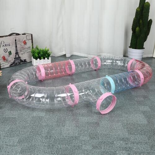 Pet tunnel pipes can be spliced from hedgehog pipes to ferrets, squirrels, toys, squid rats and large space for play
