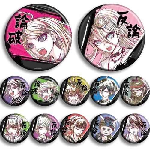 Japan Anime Danganronpa: Trigger Happy Havoc Cosplay Party Bedge Cartoon Collect Badges For Bags Hats Clothes Brooch Pins Gifts