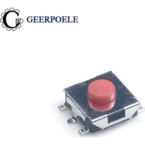 50 pcs/lot 6.2*6.2*3.1 5 Pin SMT 12V 0.5A Push Button Switch Micro Switch Tactile Tact Direct Patch Self-Reset Interruptor