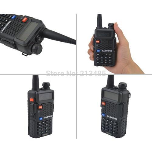 Baofeng UV-F8+ 136-174MHz & UHF400-520MHz Dual Band 5W/1W 128CH FM 65-108MHz with Free Earphone Portable Two-way Radio