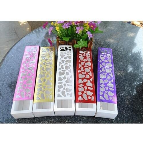 Freeshipping 100pcs wedding luxury hollow macarons container/ chocolate box /candy packaging