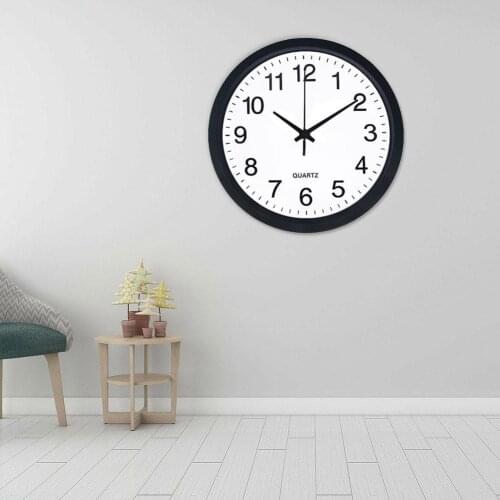 10 Inch Classic Vintage Round Quartz Wall Clock Pointer Clock Display Quartz E1Q9 Watches Black Wall Retro White C7C2
