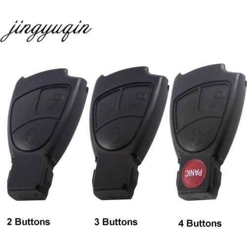 Jingyuqin 3 Buttons Remote Car Key Fob Case For Mercedes Benz B C E ML S CLK CL Vito 639 3BT Rreplacement Shell