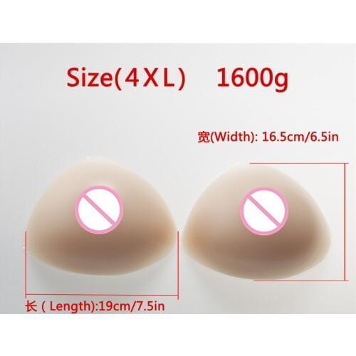 Crossdresser Fake Silicone Breast Forms 1600g/Pair Artificial False Boobs Breast For Drag Queen Shemale Transgender