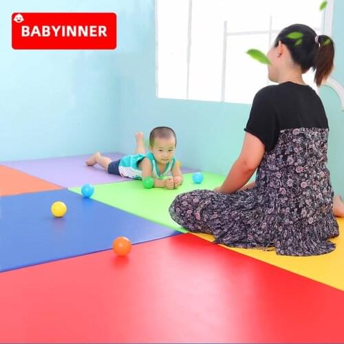 Babyinner 50*50*3cm Thick Baby Play Mats PU Floor Mat Carpets Soft Children Game Pad Kids Rugs Crawling Blanket Room Decor