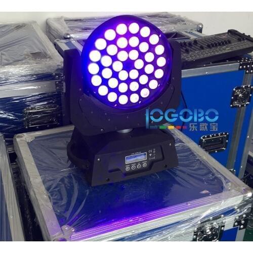 Best 10Wx36 RGBWAUV Led Zoom Moving Head Wash Stage Lights DMX512 Control Church Stage Head Effect Fixture DJ Lighting Equipment